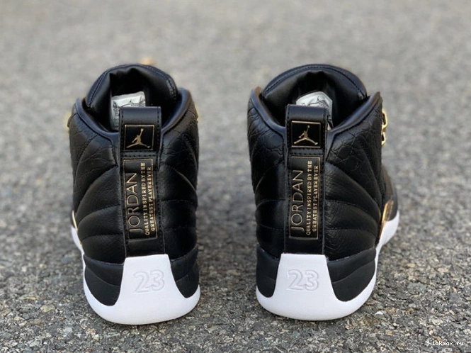 Rep Metallic Jordan Black Gold-White AO6068-007 Retro 12 Air 'Reptile' 0717